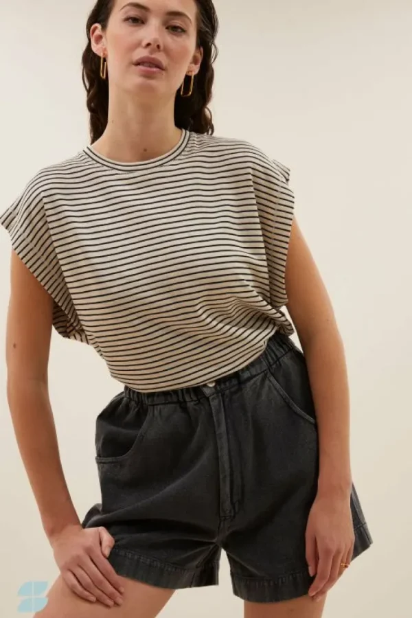 mason small stripe top | black small stripe-By bar Clearance