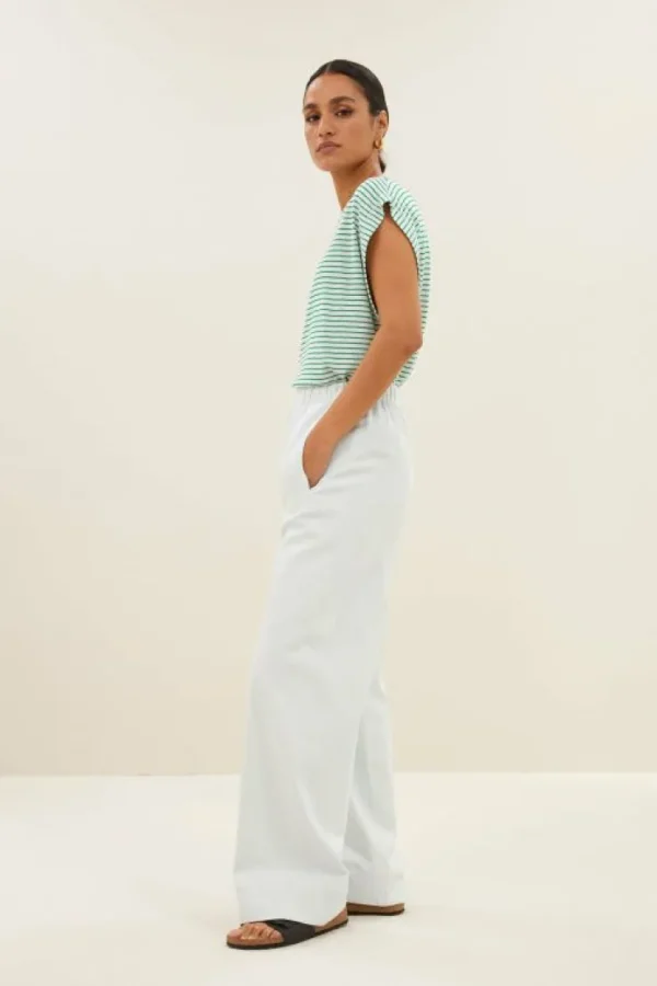 mason small stripe top | green small stripe-By bar Hot