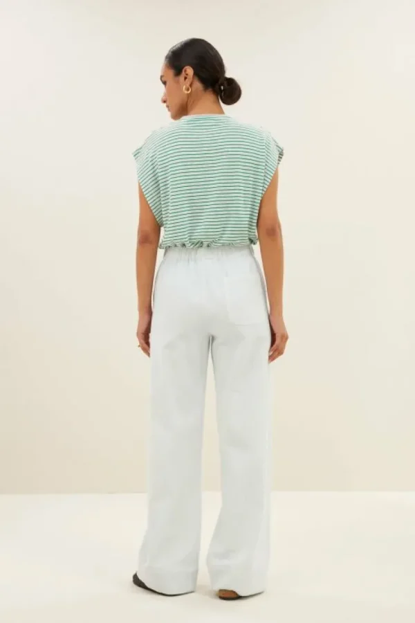 mason small stripe top | green small stripe-By bar Hot