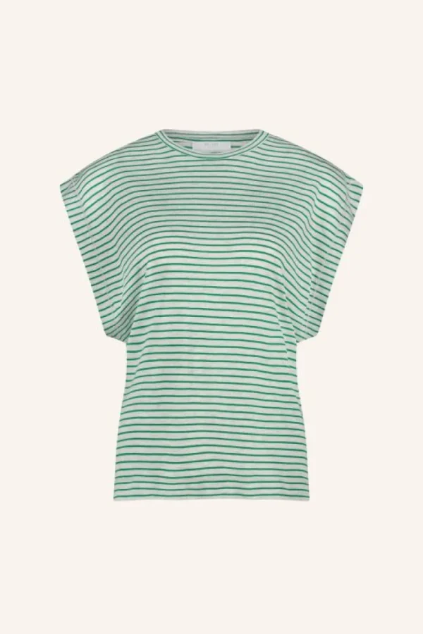 mason small stripe top | green small stripe-By bar Hot