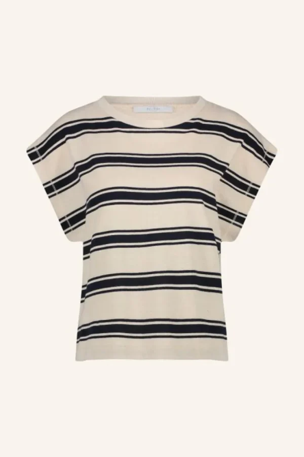 mason stripe top | navy grain stripe-By bar Store