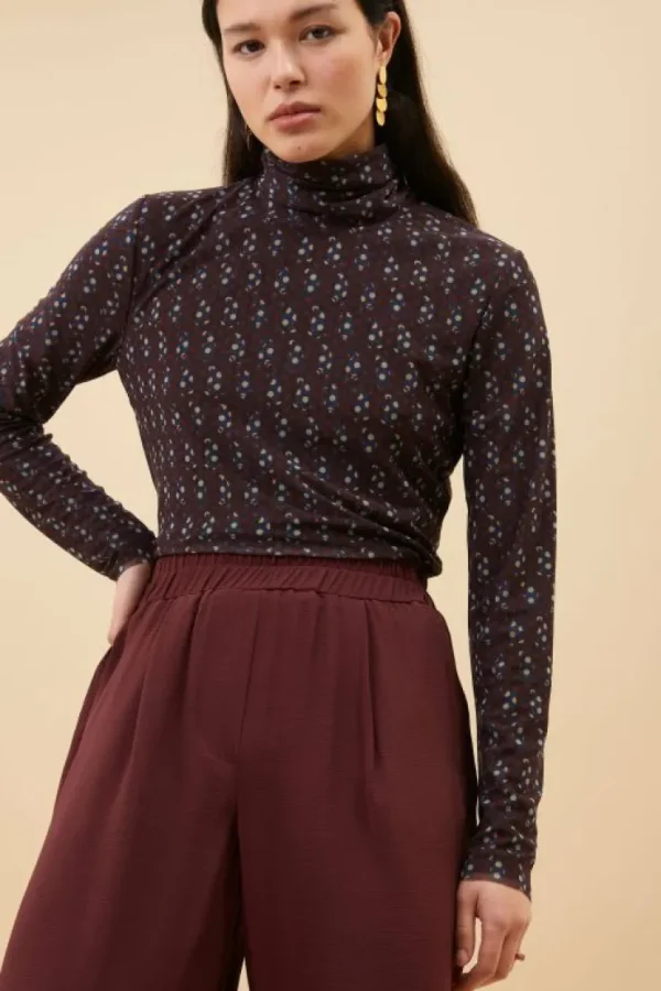 mesh paisley top | paisley dots-By bar Sale