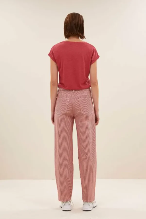 momi linen top | earth red-By bar Hot