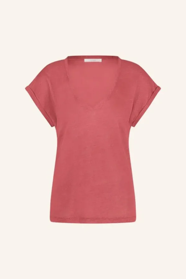 momi linen top | earth red-By bar Hot