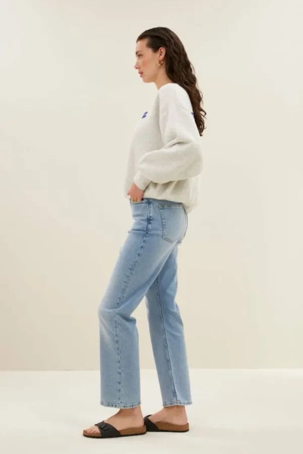 nene denim pants | light denim-By bar Store