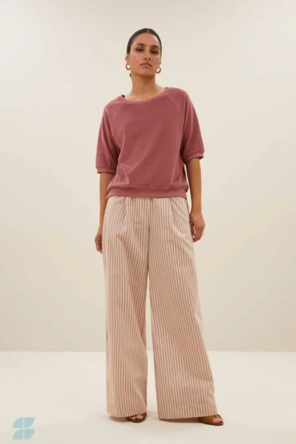 neva slub top | bright plum-By bar Cheap