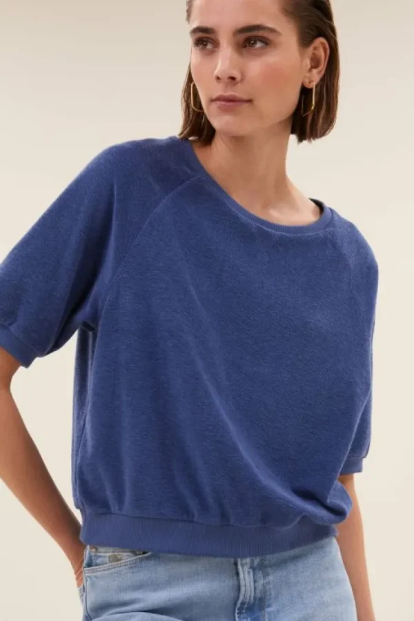 neva slub top | estate blue-By bar Fashion