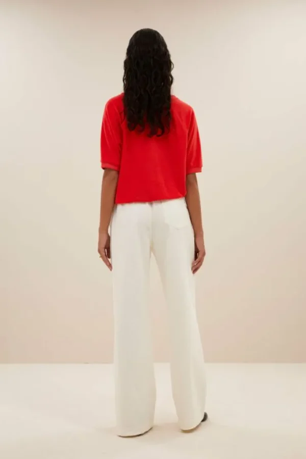 neva slub top | poppy red-By bar Cheap