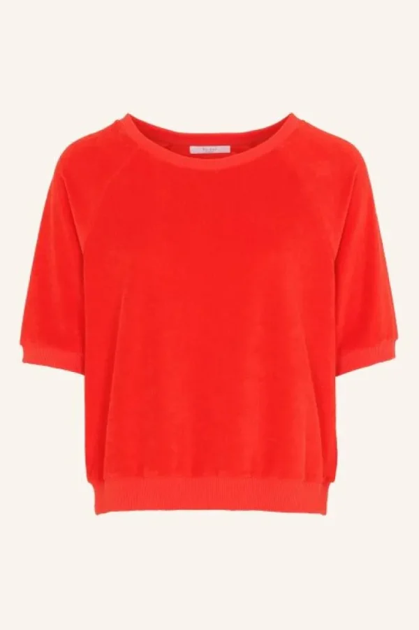 neva slub top | poppy red-By bar Cheap