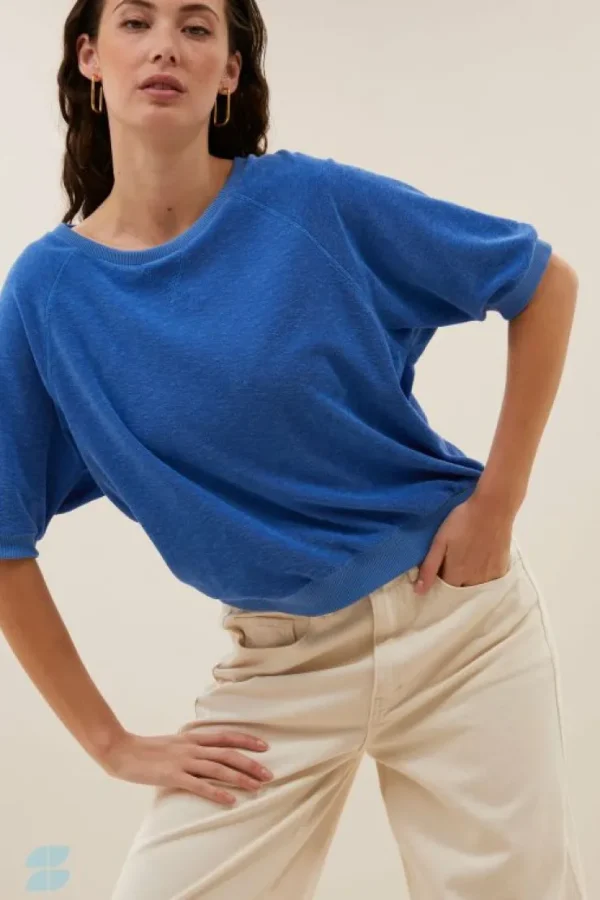 neva slub top | queens blue-By bar Discount