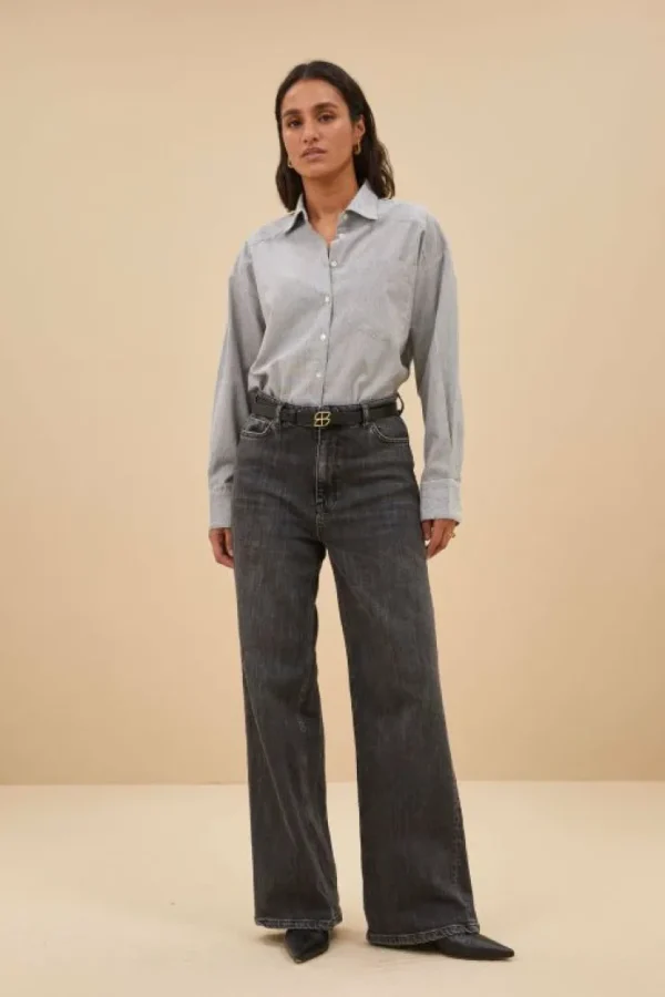 nima pin stripe blouse | -By bar Cheap