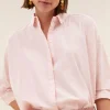 norel chambray blouse | light pink-By bar Discount