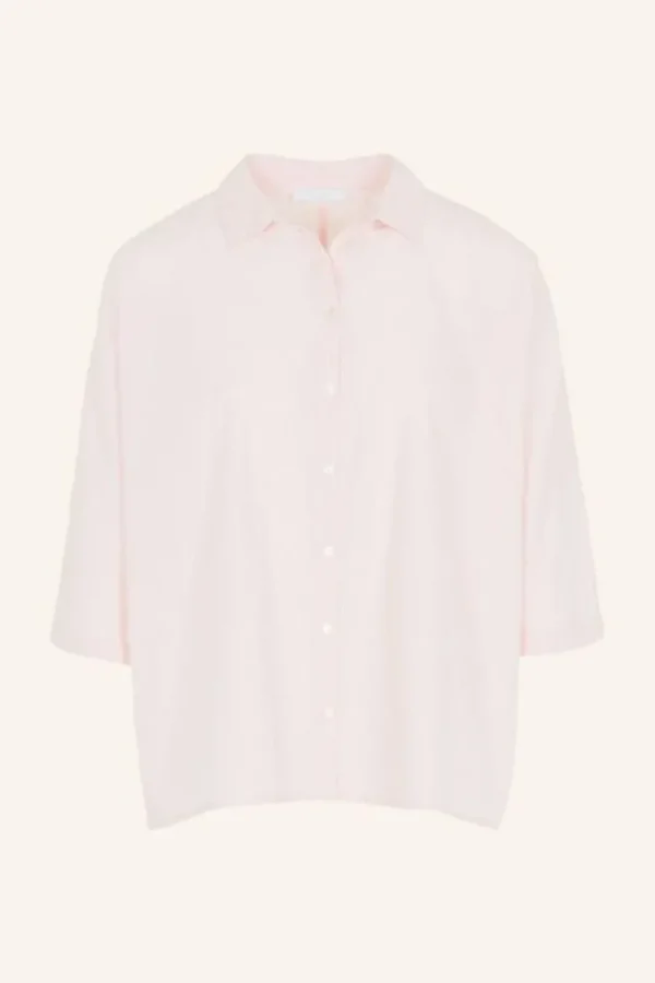 norel chambray blouse | light pink-By bar Discount