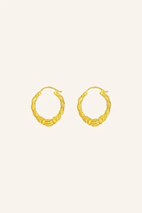 PD art hoop earring small | -By bar Fashion