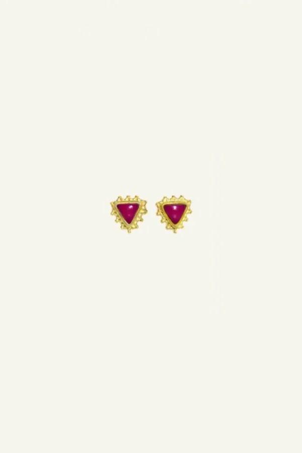 PD triangle stud earring | -By bar Discount