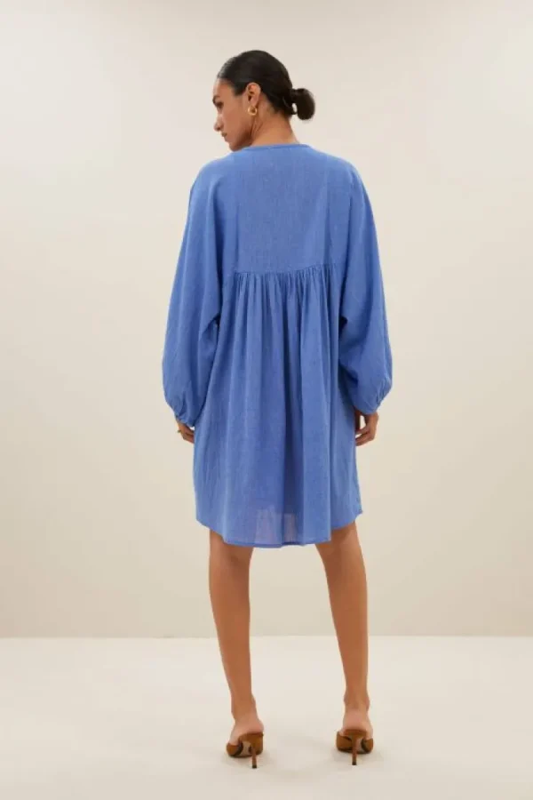 philou athia dress | sapphire blue-By bar Fashion