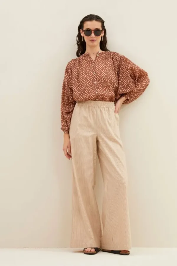 randy lurex stripe pants | copper lurex stripe-By bar Clearance