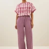 robyn linen pants | lavender-By bar Cheap