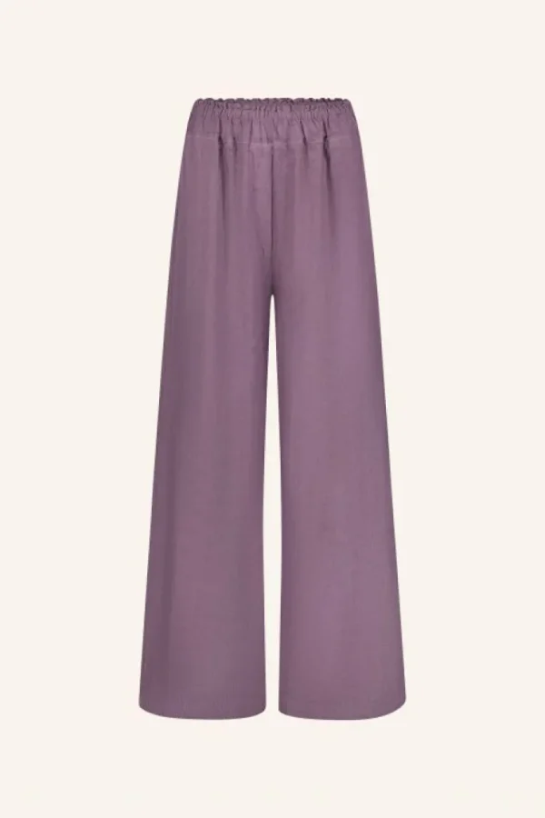 robyn linen pants | lavender-By bar Cheap