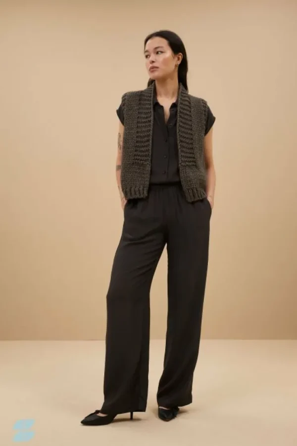 robyn viscose pants | cafe noir-By bar Fashion