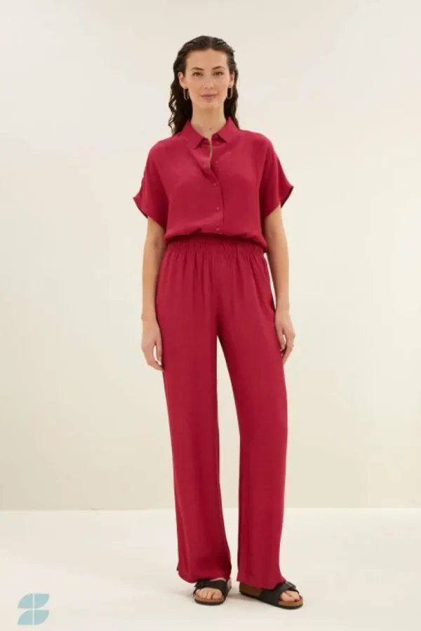 robyn viscose pants | cerise-By bar Clearance