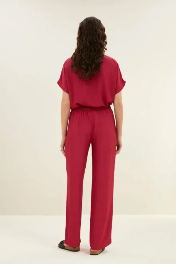 robyn viscose pants | cerise-By bar Clearance