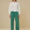 sarah short linen blouse | bright white-By bar Flash Sale