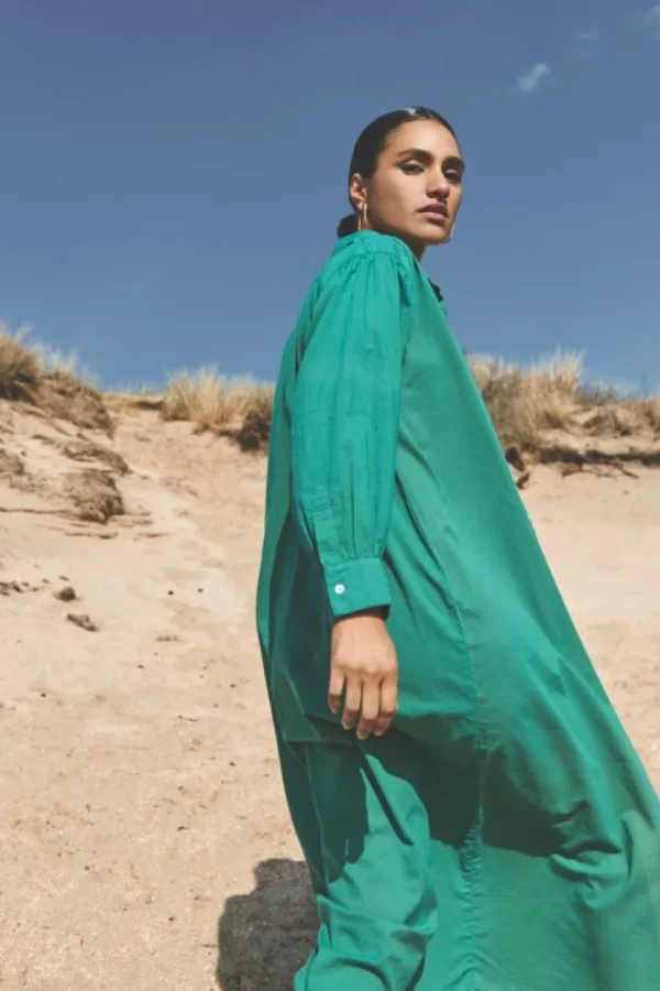 shirt dress | spring green-By bar Online