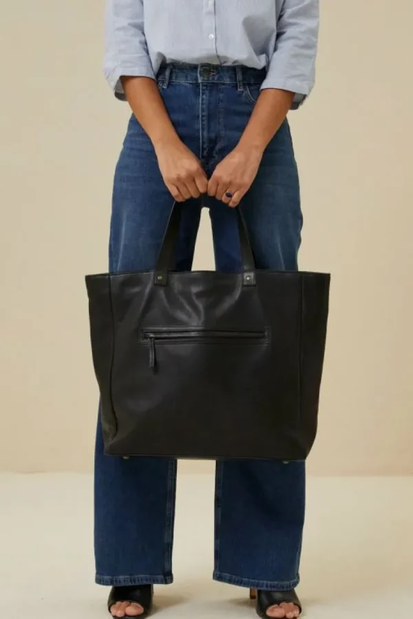 shopper bag | black-By bar Hot