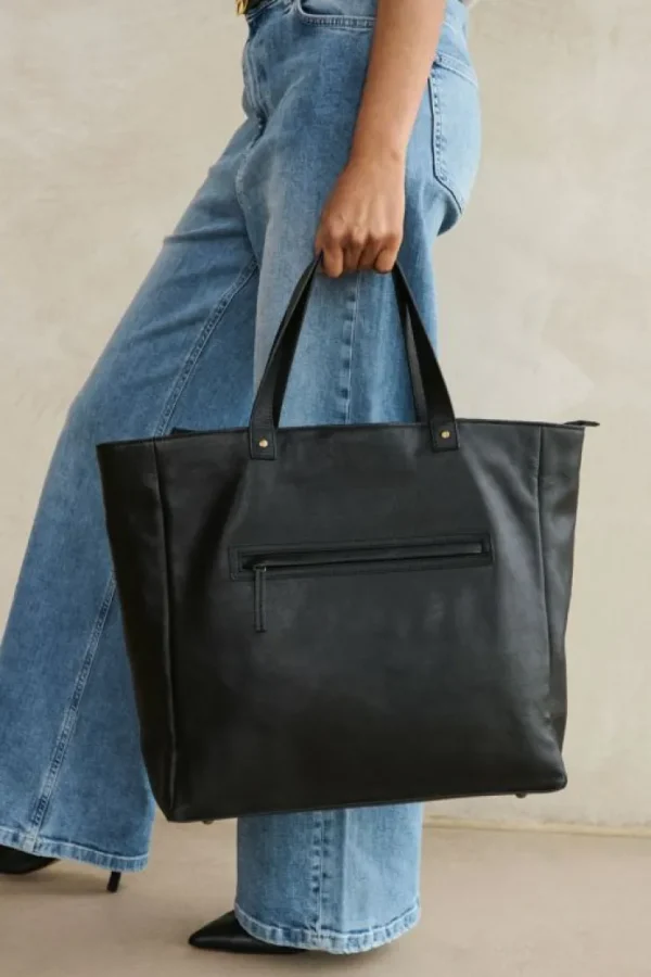 shopper bag | black-By bar Hot