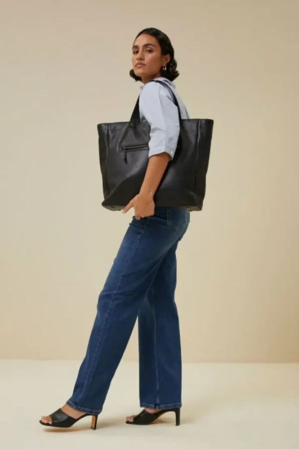 shopper bag | black-By bar Hot