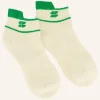 short logo socks | spring green-By bar Outlet