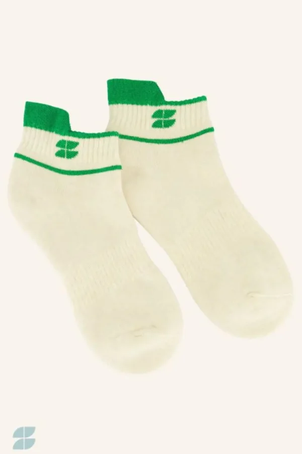 short logo socks | spring green-By bar Outlet