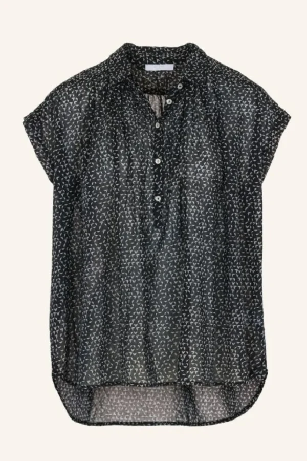 stevie paper blouse | paper print-By bar New