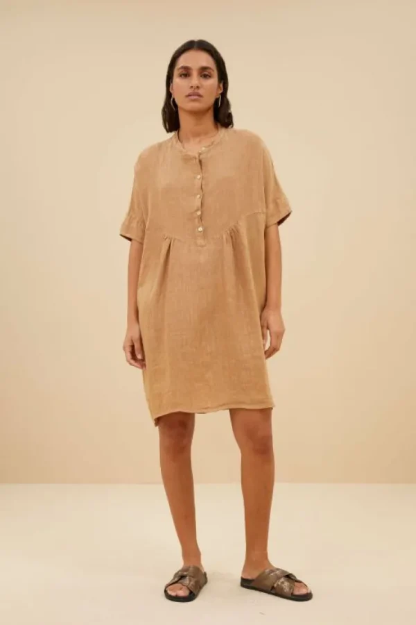 tais linen dress | -By bar Store