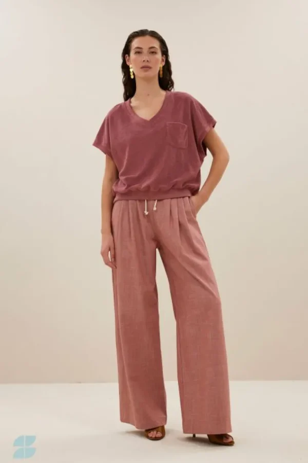 tyler slub top | bright plum-By bar Store