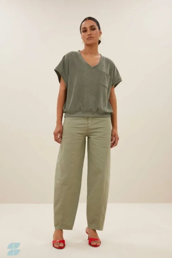 tyler slub top | mulled basil-By bar Hot