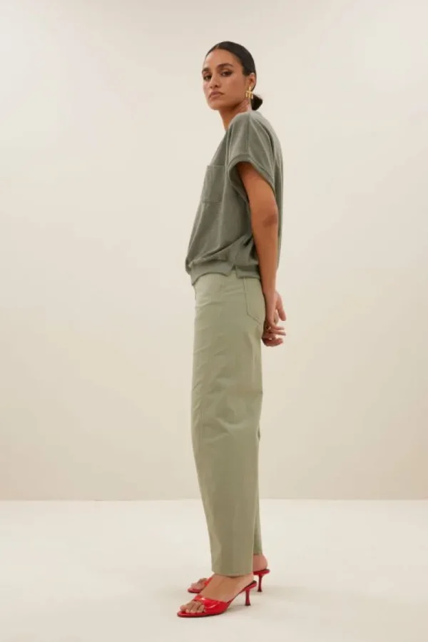 tyler slub top | mulled basil-By bar Hot