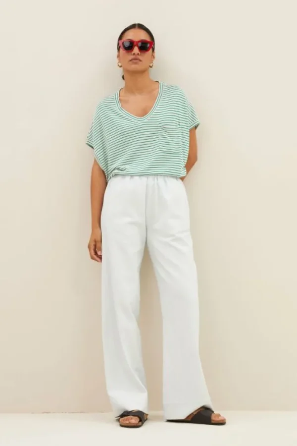 tyler small stripe top | green small stripe-By bar Flash Sale