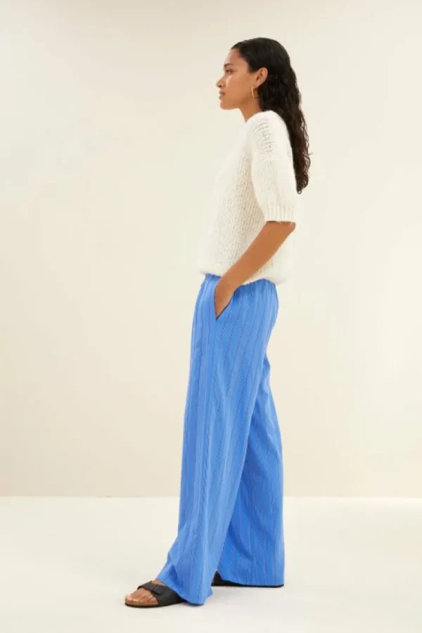 uma stripe pants | vivid blue stripe-By bar Sale