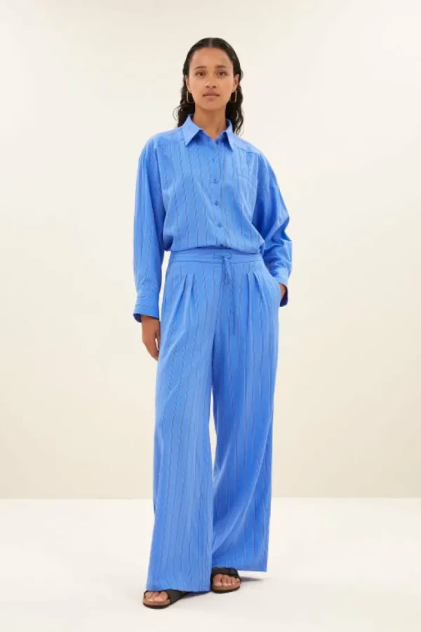 uma stripe pants | vivid blue stripe-By bar Sale