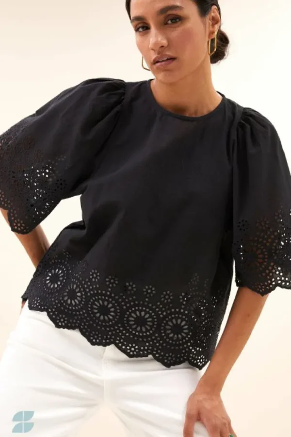 utah blouse | black-By bar New