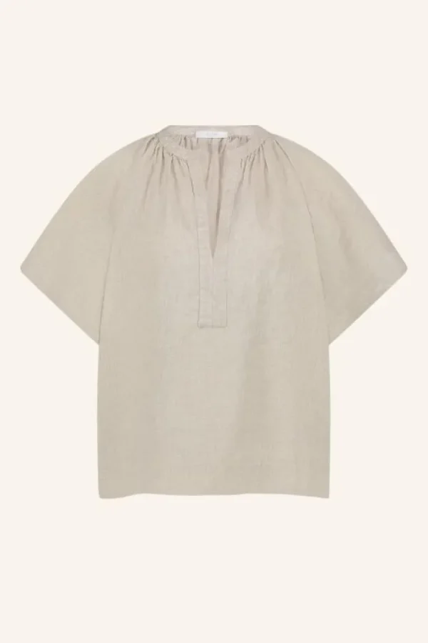 vina linen blouse | linen-By bar Best