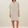 vina linen dress | linen-By bar Online