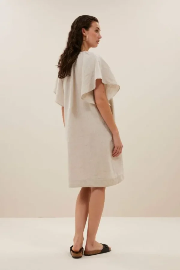 vina linen dress | linen-By bar Online