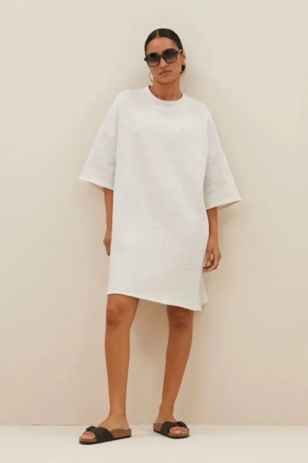 willow sweat dress | light grey melee-By bar Outlet