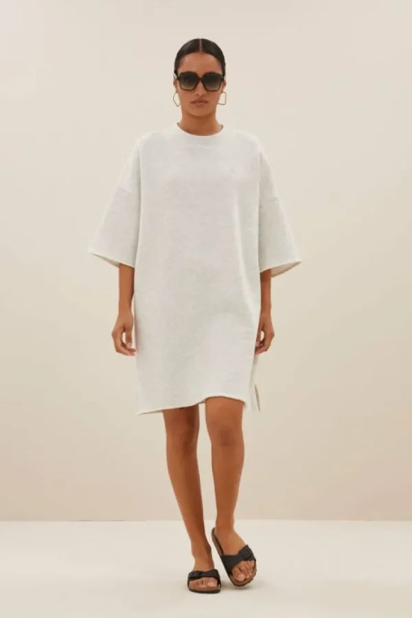 willow sweat dress | light grey melee-By bar Outlet