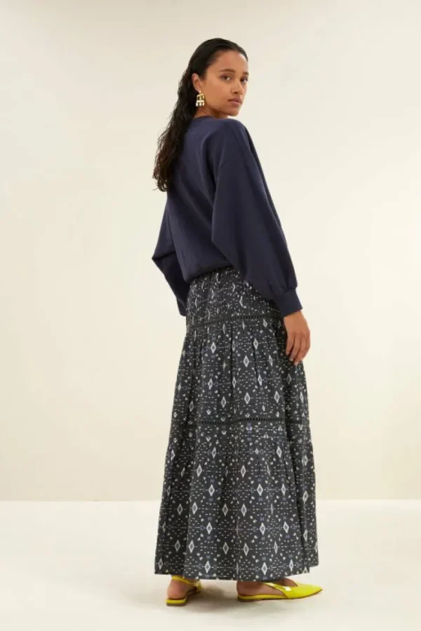 xena midnight ikat skirt | midnight ikat-By bar Shop